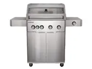 Everdure Hayman 4-Burner Gas BBQ with Trolley - Silver