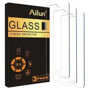 3pk AILUN 0.33mm Tempered Glass 4.7" Screen Protector for iPhone 7 / 8 NIP NEW