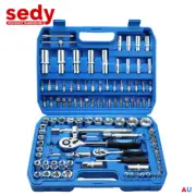 108Pc Socket Ratchet Wrench Set 1/2 1/4" External Torx Screwdriver Bit Extension