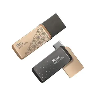 【TCELL 冠元】2入組-Type-C USB3.2 32GB 雙介面OTG大正浪漫隨身碟