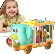 Shape Matching Toy - Colorful Early Learning Pull Toys | Funny Preschool Educational Activity, Child Travel Games for Boys, Girls