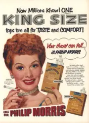 1953 I LOVE LUCY Lucille Ball Cigarette **VINTAGE MAGAZINE PRINT ADVERTISEMENT**