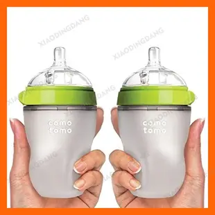 Comotomo 矽膠嬰兒奶瓶 150ml 250ml 綠色和粉色