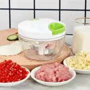 Manual Hand Pull String Food Chopper Meat Vegetable & Fruit Chopper NEW