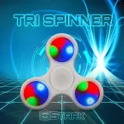 WHITE LED Hand Spinner Tri Fidget Focus Desk Toy EDC ADHD Autism KIDS ADULT x1