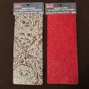 ArtMinds Genuine Leather 2 Piece Set - 1 Turquoise & Brown & 1 Marsala 9" x 3.1"