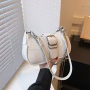 Niche Chain Bag, Women's High-end Textured Underarm Bag, Fashion Shoulder Baguette Bag, Crossbody Bag