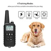 Dog Training Collar with Beep, Vibration, Shock and Light Training Modes, Rechargeable Dog Shock Collar with Long Remote Range, Waterproof
