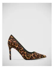 [Wittner] Sky Leather Pump in Cognac Leopard Print