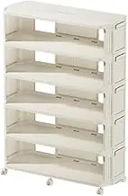 Utillify 6-Tier Foldable Shoe Rack Organizer – Stackable & Collapsible Shoe Storage Cabinet with Lids, Large Capacity for Closet & Entryway – Holds Up to 20 Pairs of Shoes
