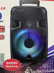 bluetooth speaker Top tech microphone Control Super Bass Fm Radio 5Lb 18”10”10”