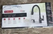 Delta Charmaine Pull-Down Kitchen Faucet with Soap Dispenser In Venetian Bronze