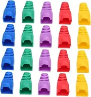 jojofuny 100pcs Ethernet Boot Covers Easy Install Connector Caps for Network Management Cable Guards for Enhanced Ethernet Connector Safety