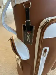 PGM Golf Cart Bag Brown With WHEEL
