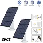 2Pcs For Eufy Eufycam Cam E/2C/2/ USB Solar Panel Charger Security Camera Panel