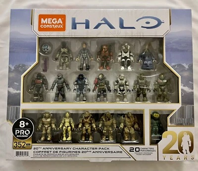 Mega Construx Pro Halo 20th Anniversary Character Figure 5 Pack Amazon Exclusive