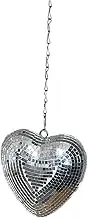 SOLUSTRE Heart Shaped Disco Ball Decoration Mirror Reflective Hanging Ball for Parties Home Bar Ktv Indoor Outdoor Events for Christmas Year Celebrations