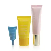 Clarins SOS Beaute Set (1x Primer 30ml + 1x Mask 15ml + 1x Lip Balm 3ml) - 01 Rose 3pcs