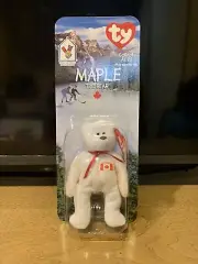 MAPLE THE BEAR-1996 MCDONALDS TY BEANIE BABY WITH RARE ERRORS 1993 OAKBROOK NIP