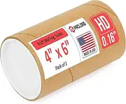 Paclord 4" x 6" Heavy-Duty Reinforced Cardboard Mailing Tube, Pack of 1 Tube with 2 Caps – Secure USPS Approved – Great for Shipping and Storing of Prints, Artwork, Posters or Documents
