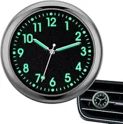 Analog Clock for Car Dashboard | Analog Car Clock Glowing - Quartz Automotive Replacement Clocks, Small Analog Clock, Sticky for Vehicle Automotive, Boat