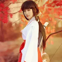 在飛比找蝦皮購物優惠-紅色和服 服裝 cosplay 京洋犬夜叉角色日本傳統服裝 