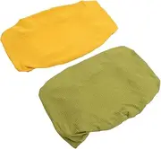 KOMBIUDA Nappy Change Pad Sheets 2 Pack Washable Removable Elastic Changing Pad Comfortable Safe