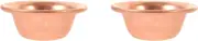 Cabilock 2Pcs Copper Offering Bowl, Buddhist Water Holder, Ritual Smudge Bowl for Meditation, Rose Gold Supplies