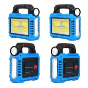 4 Pack Solar Lantern, LED Flashlight for Power Outages, Portable Camping Esse...