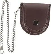 Healvian Vintage Pocket Watch Pouch Portable PU Storage Bag for Antique Fob Watches Elegant Watch Holder Watch Enthusiasts Durable Stylish for Your