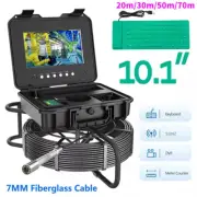 10 Inch IPS Pipe Sewer Drain Inspection Camera DVR 7mm Cable Auto Self-Leveling