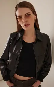 [Gucci] Square-Frame Metal Sunglasses