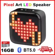 Pixel Art LED Bluetooth Speaker Programmable RGB Display divoom tivoo MP3 player