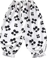 [Generic] Flannel Pants for Girls Girdle Foot Pants Loose and Flared Pants Baby Thin Wear Pants Ski Pants for Girls Size 6