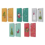 HEAD CASE DESIGNS ORIGAMI XMAS LEATHER BOOK WALLET CASE FOR APPLE iPOD TOUCH MP3