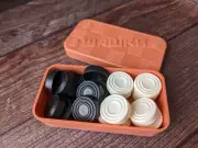 Soviet vintage Checkers Board Game Carbolite Plastic USSR