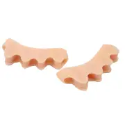 Unisex Solid Silicone Toe Corrector Gel Straightener Hammer Pair Foot Straighten