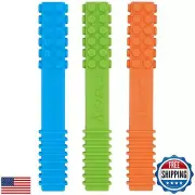 Xtra Tough Sensory Chew Stick Toys (3 Pack) - Designed for ADHD, Autism, SPD,