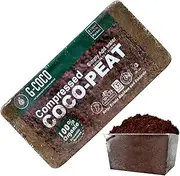 Coco Peat - Organic Coco Coir Chips with Low EC and PH Balance | Coco Fiber and Coconut Fiber Substrate, Plant Soil with High Expansion, Gardening Supplies for Planting