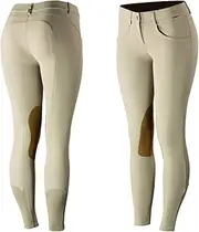 [B Vertigo] Horze Melissa Women's Leather Knee Patch Breeches