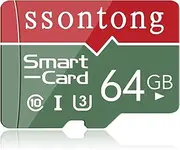 SSONTONG 64GB Ultra Memory-Card, UHS-I Memory Card - 98MB/s, C10, U1, Full HD V10, Ultra High Speed TF Card for Smart Phone/Bluetooth Speaker/Dash Cam