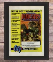1992 Malibu Comics Dinosaurs For Hire Framed Vintage Print Ad Comic Book Art