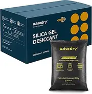 wisedry 500 Gram [10 Packs] Rechargeable Silica Gel Car Dehumidifier, Microwave Fast Reactivated Desiccant Packets Large for Gun Safe Closet Basement Garage Storage Moisture Absorber Bag Reusable