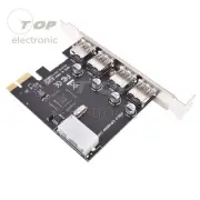 4 ports PCI-E to USB 3.0 PCIe Control Card / PCI Express Card Adapter 5 Gbps Sp