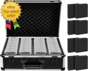 180+ Graded Card Storage Box with 8 Foam Blocks Compatible with PAS FGS Graded