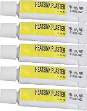 5PCS CPU Thermal Paste High Strength White Silicone Adhesive Sets for Electronics, Instruments, LED with Good Adhesion 25g Total Volume Heat Dissipation Insulation