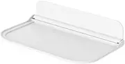 Plastic Floating Shelves Folding Shelf: Display Wall Shelves Bedside Shelf Bedroom Dorm Room Rack Nightstand Organizer for Headphone Remotes Glass Cell Phones