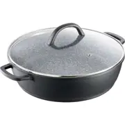 Baccarat STONEX2 Ceramic Non Stick Cast Aluminium Saute Pan with Lid 32cm
