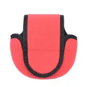 Water Drop-Shaped Fishing Wheel Protective Case Neoprene Fish Wheel Bag(Red)