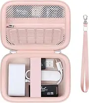 Supmay Computer Memory Card Readers Organizer Case Compatible with SD Card Reader, USB C SD Card Reader, TF Card, Micro SD Card, Portable Memory Card Accessories Storage Bag Travel Case, Pink